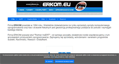 Desktop Screenshot of erkom.eu