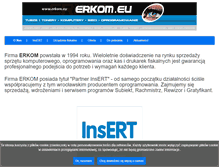 Tablet Screenshot of erkom.eu